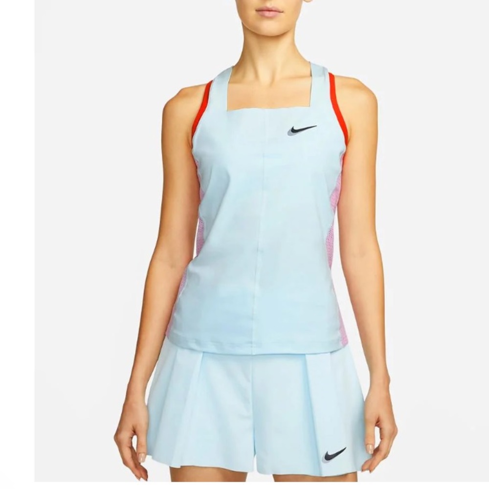 Nike Court Dri-Fit Slam Tank (Women's) - Glacier Blue Size S